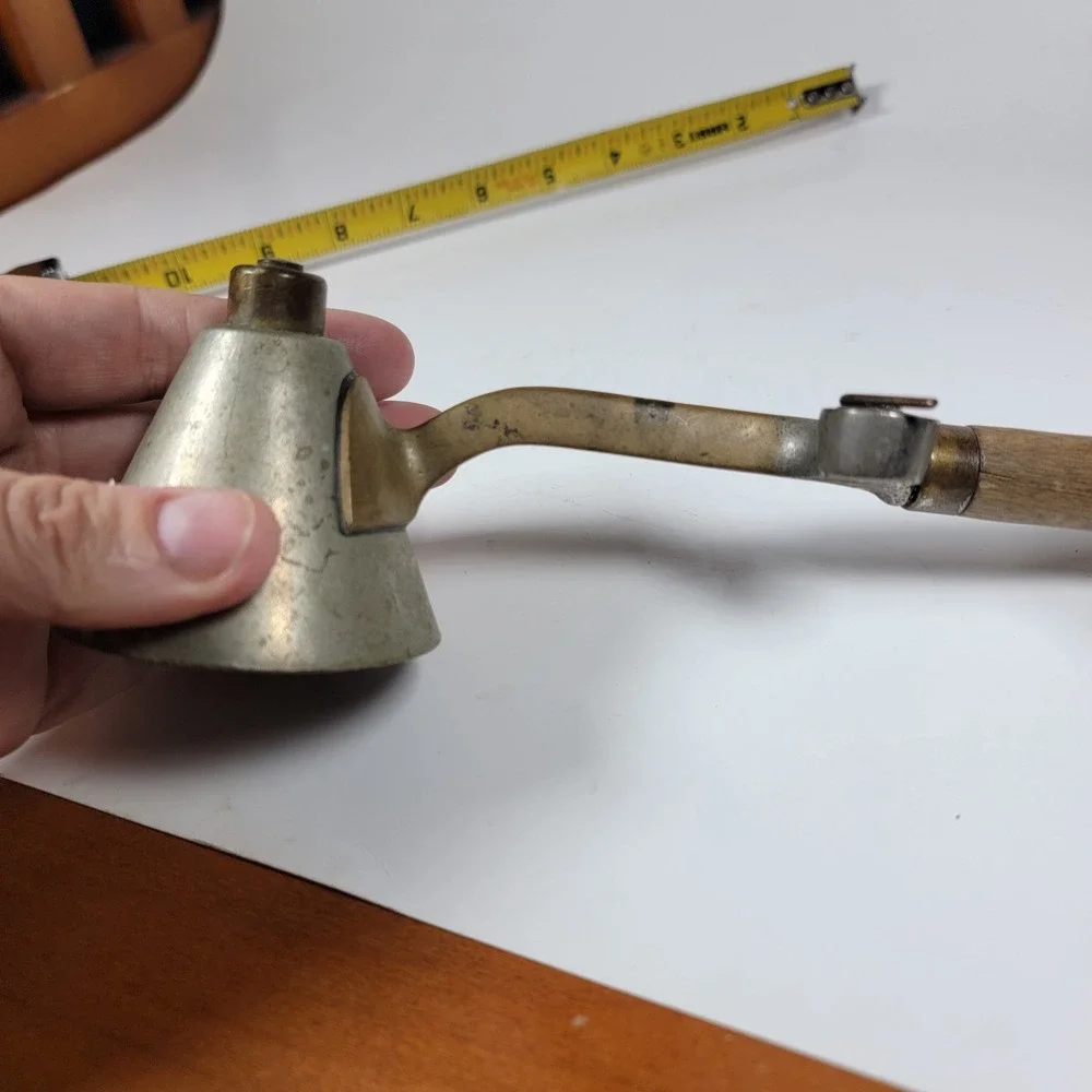 Antique Gilchrists No 33?  Ice Cream Dipper Cone Conical Shape Scoop Wood Handle